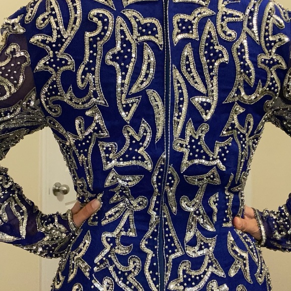 Vintage Long Silk Dress - Picture 5 of 7